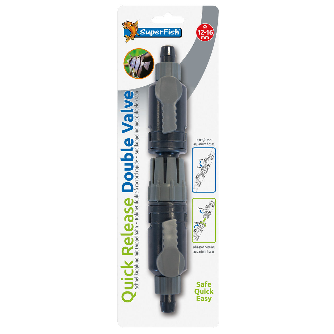 Superfish Quick Release Double Valve 12/16mm