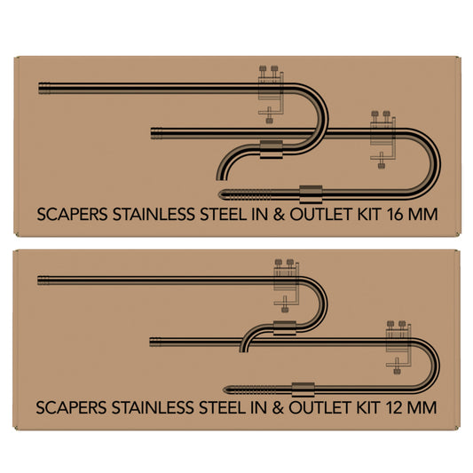 Superfish Scapers Stainless Steel In & Outlet Kit