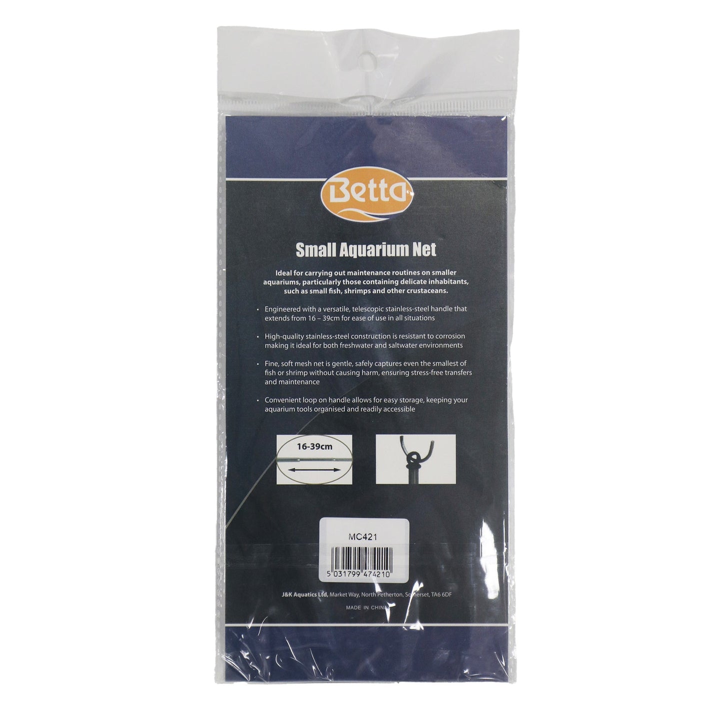 Betta Small Square Extendable Net