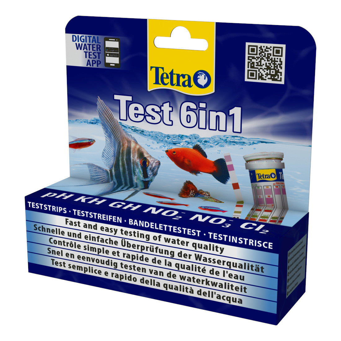 Tetra Test 6in1 Aquarium Water Test Strips GH, KH, NO2, NO3, CL2