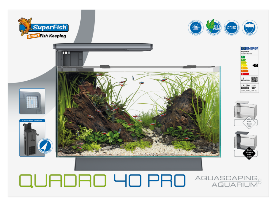 Superfish Quadro 40 Pro (White/Blue LED)