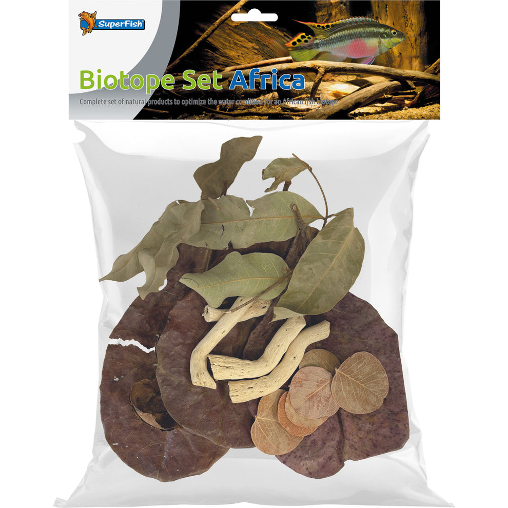 Superfish Biotope Set Leaves & Pods Aquarium Botanicals Tannin Catappa ...