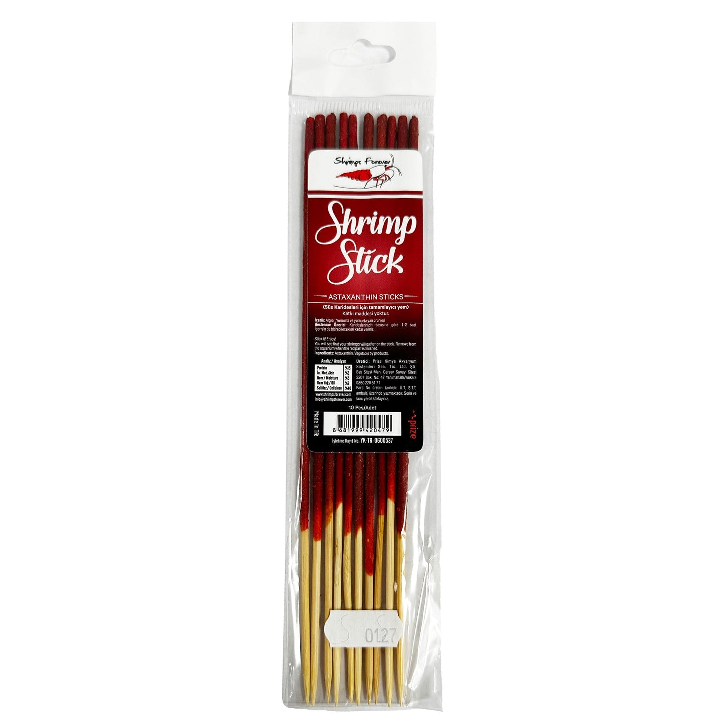 Ceramic Nature Shrimp Stick Lollies