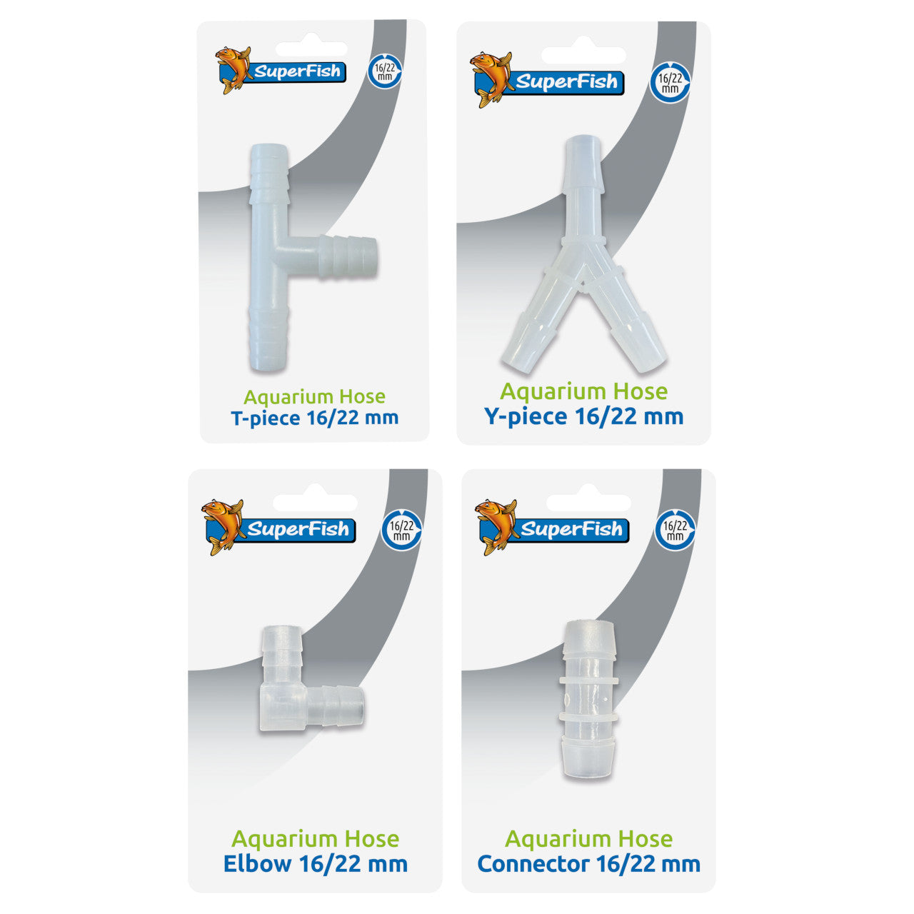 Superfish Hose Connectors 16/22mm